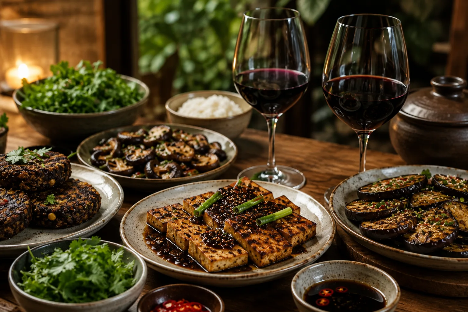 Món chay Việt đậm vị ghép cùng Cabernet Sauvignon và Syrah