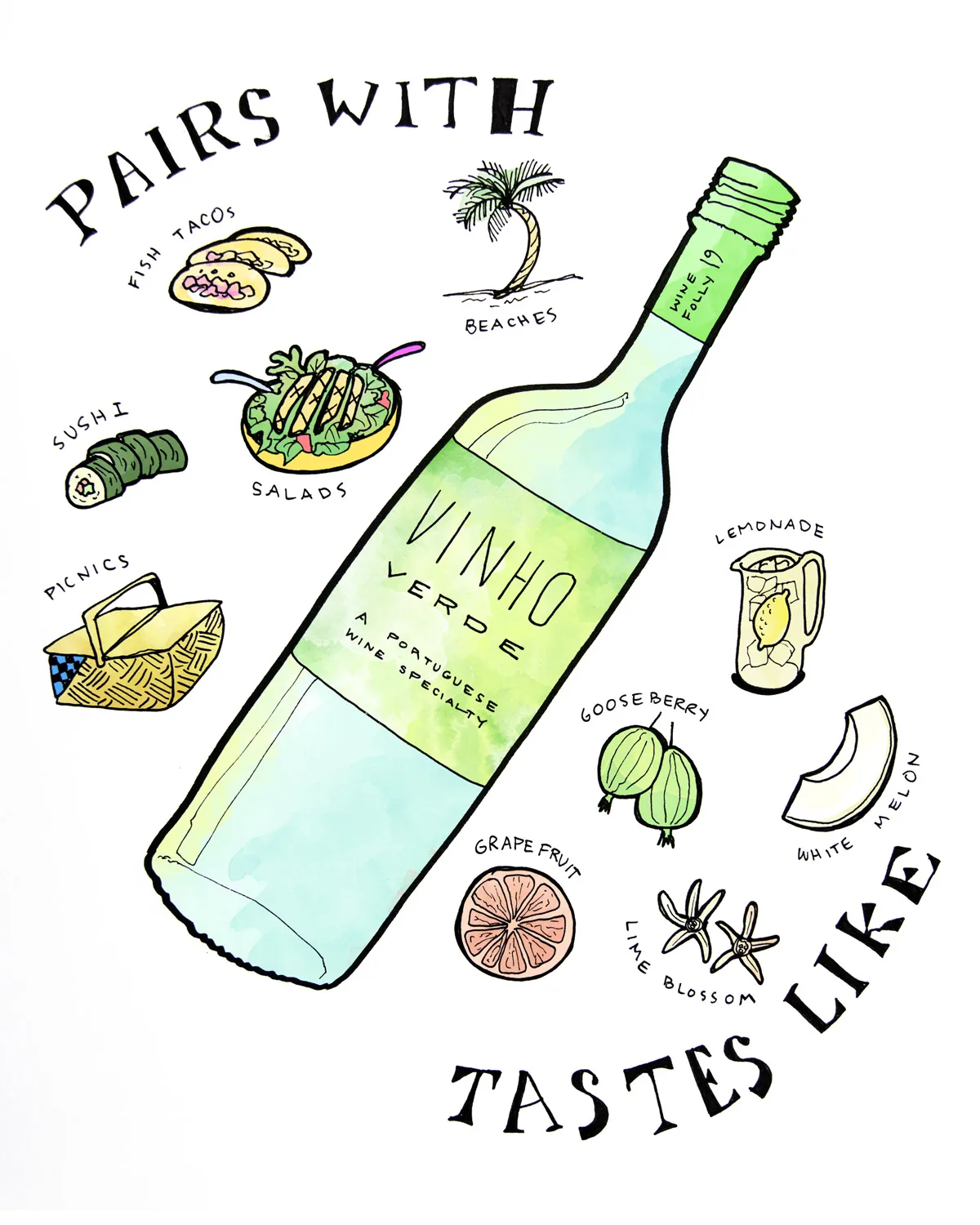 Sáu giống nho trắng bản địa dùng sản xuất rượu vang Vinho Verde Bồ Đào Nha