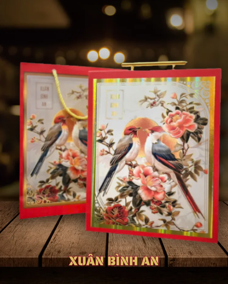 Hộp quà rượu vang Xuân Bình An