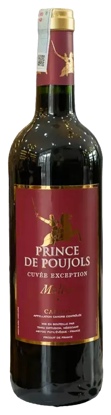 Rượu vang Pháp Prince De Poujols Cuvée Exception Malbec