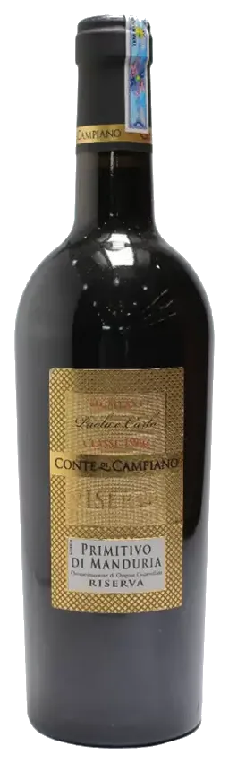 Rượu vang Ý Conte di Campiano Primitivo di Manduria Riserva